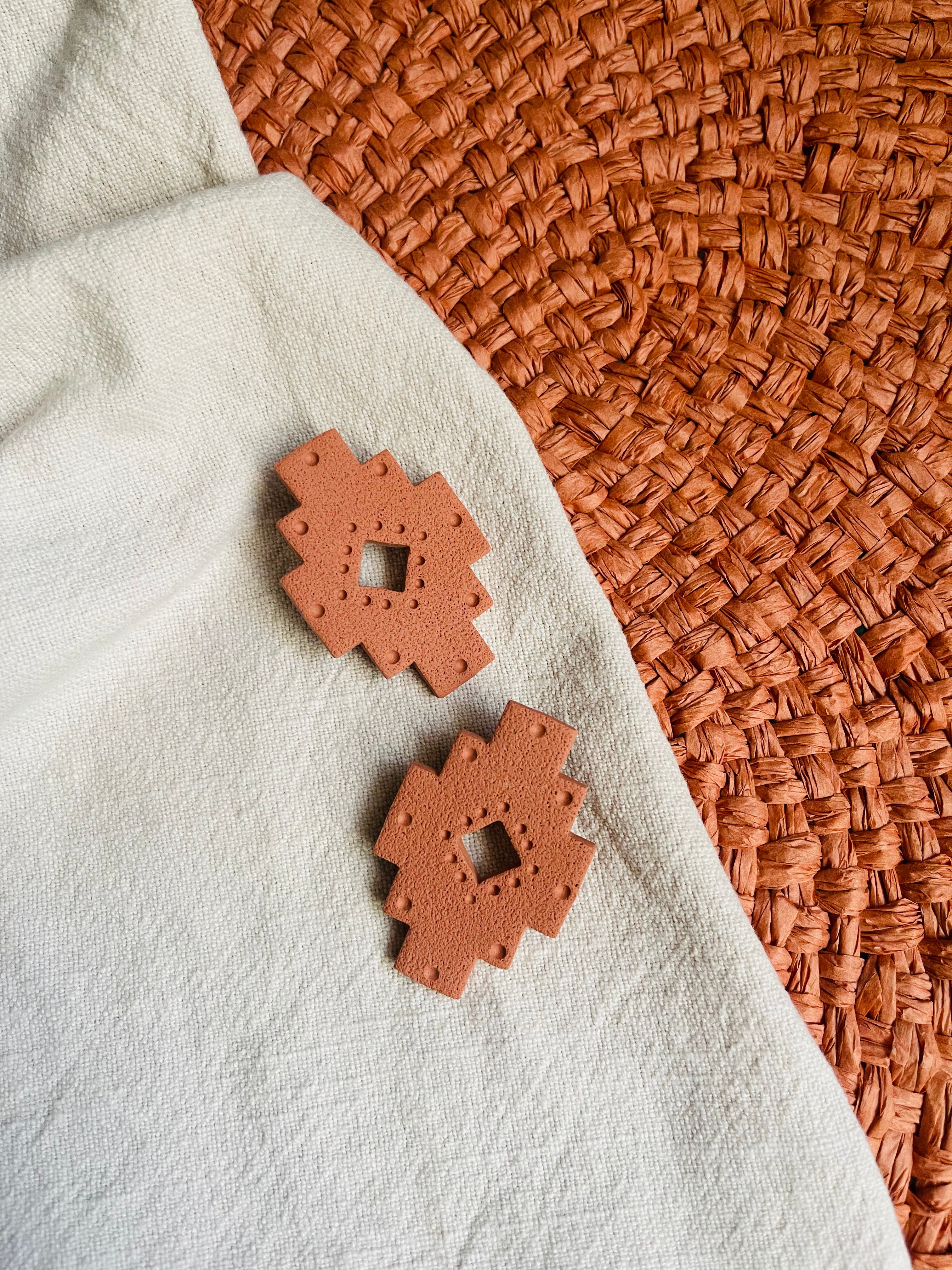 Sedona Studs // Terra Cotta